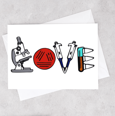 Love (in Lab Work) - Greeting Card
