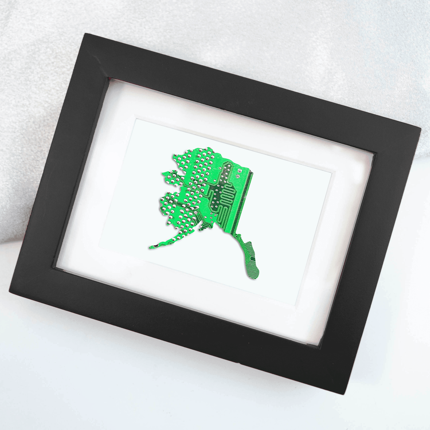 Alaska Circuit Board Art - Mini