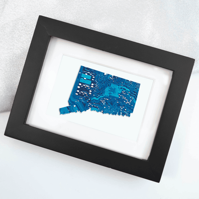Connecticut Circuit Board Art - Mini