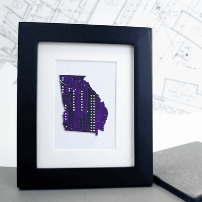 Georgia Circuit Board Art - Mini