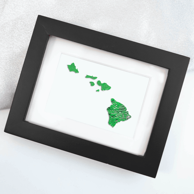 Hawaii Circuit Board Art - Mini