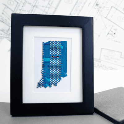 Indiana Circuit Board Art - Mini