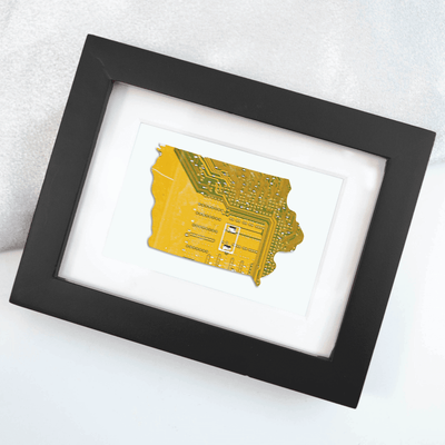 Iowa Circuit Board Art - Mini