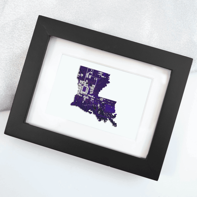 Louisiana Circuit Board Art - Mini