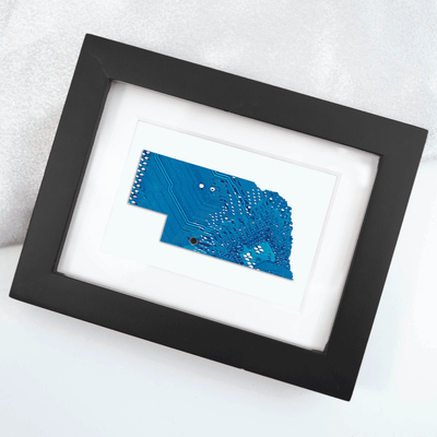 Nebraska Circuit Board Art - Mini