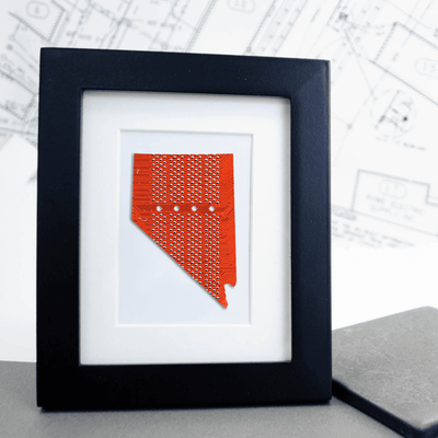 Nevada Circuit Board Art - Mini