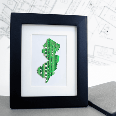 New Jersey Circuit Board Art - Mini