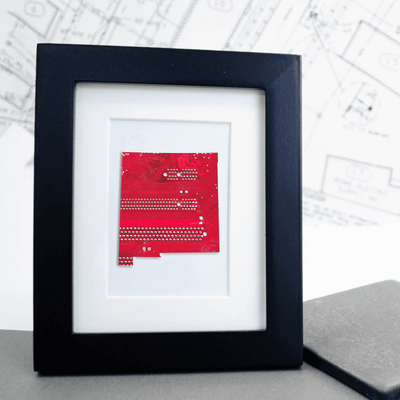 New Mexico Circuit Board Art - Mini