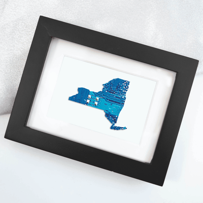 New York Circuit Board Art - Mini