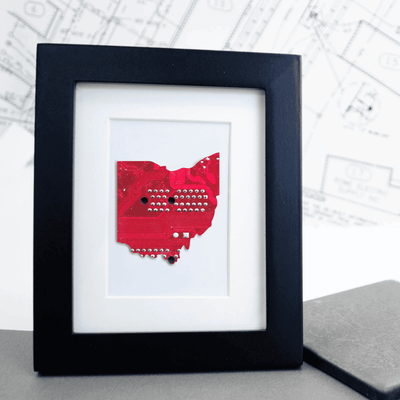 Ohio Circuit Board Art - Mini