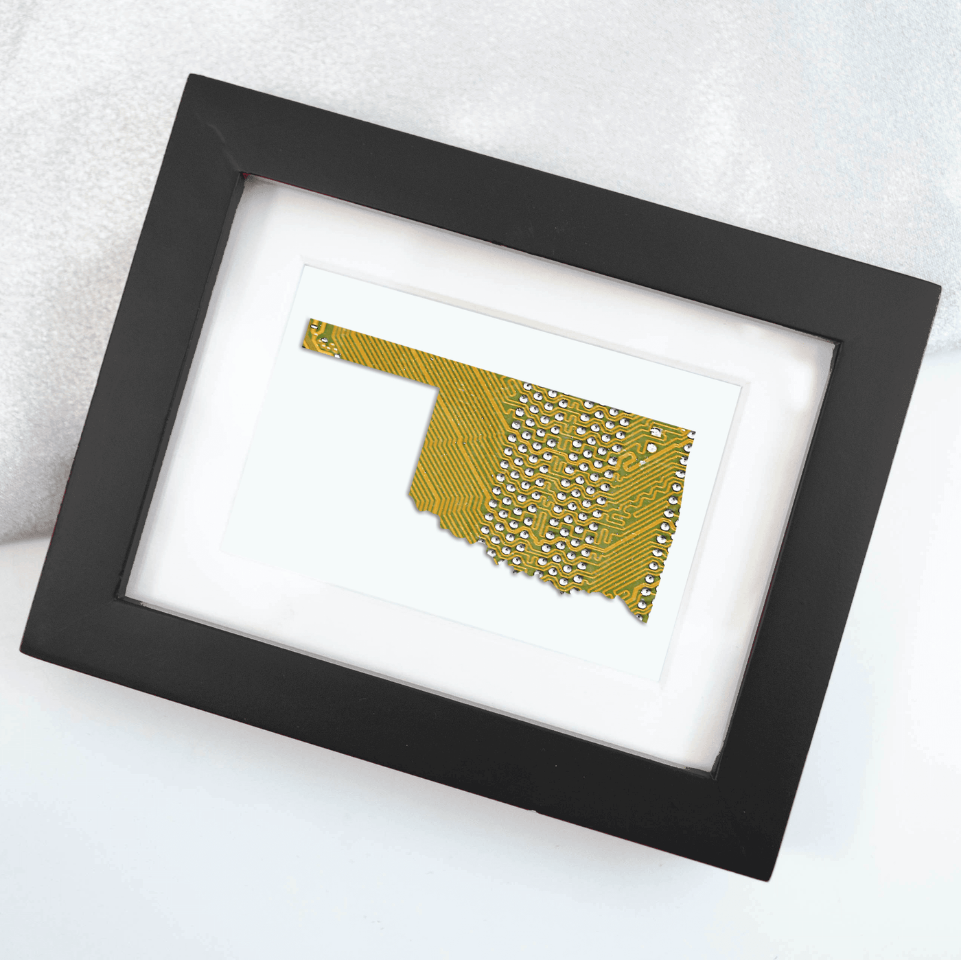 Oklahoma Circuit Board Art - Mini