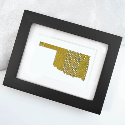 Oklahoma Circuit Board Art - Mini