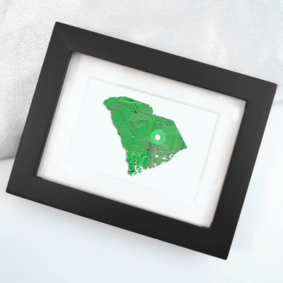 South Carolina Circuit Board Art - Mini