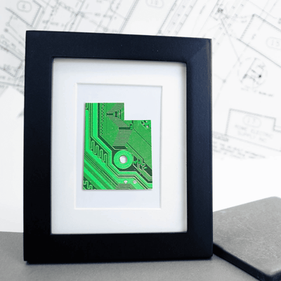 Utah Circuit Board Art - Mini