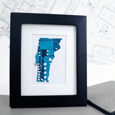 Vermont Circuit Board Art - Mini