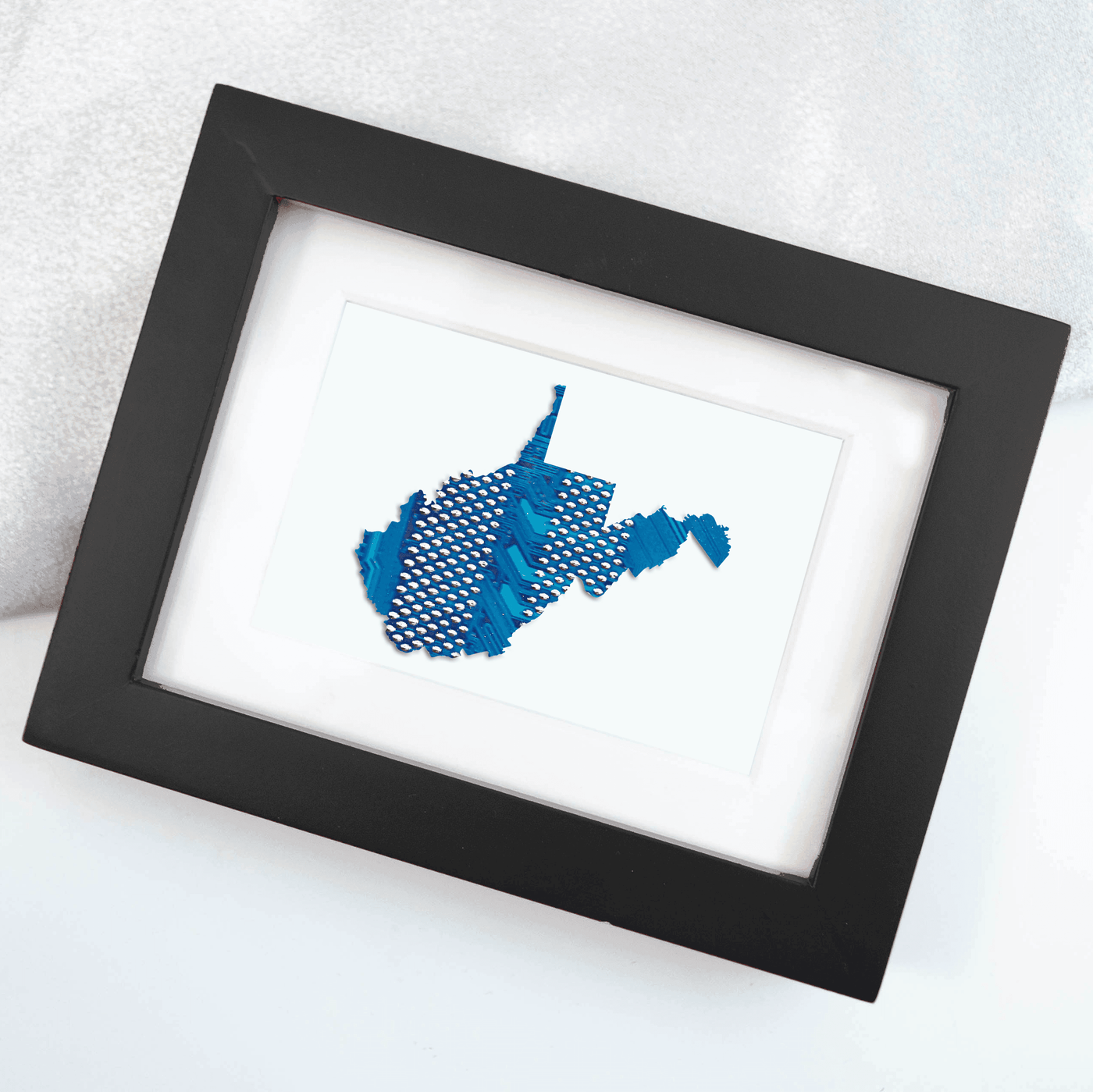 West Virginia Circuit Board Art - Mini