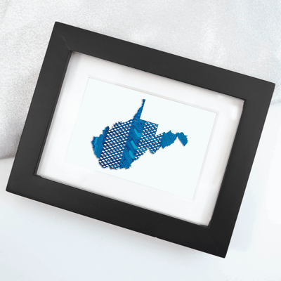 West Virginia Circuit Board Art - Mini