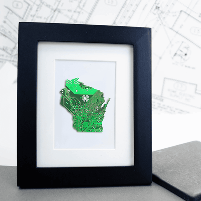 Wisconsin Circuit Board Art - Mini