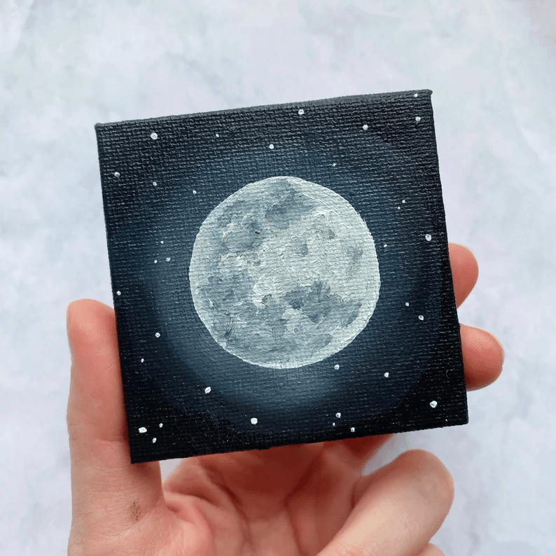 Mini Moon Painting Jan 29, 4:30-6pm