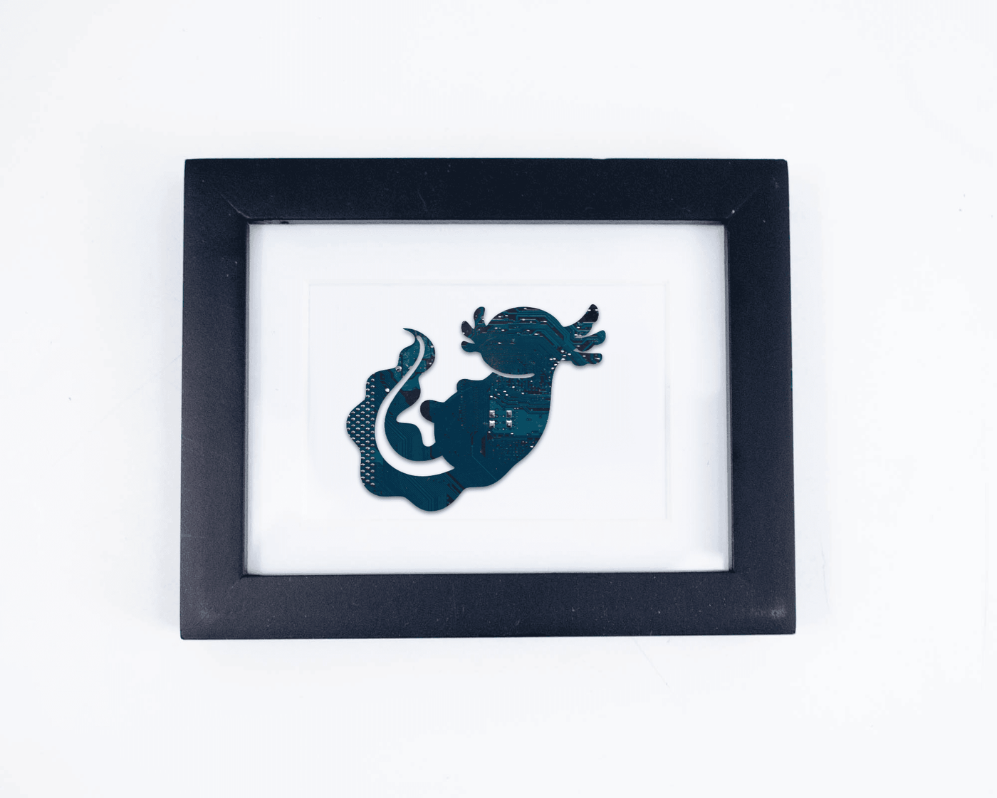 Axolotl Circuit Board Art - Mini