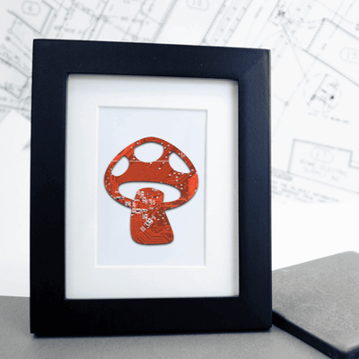 Mushroom Circuit Board Art - Mini
