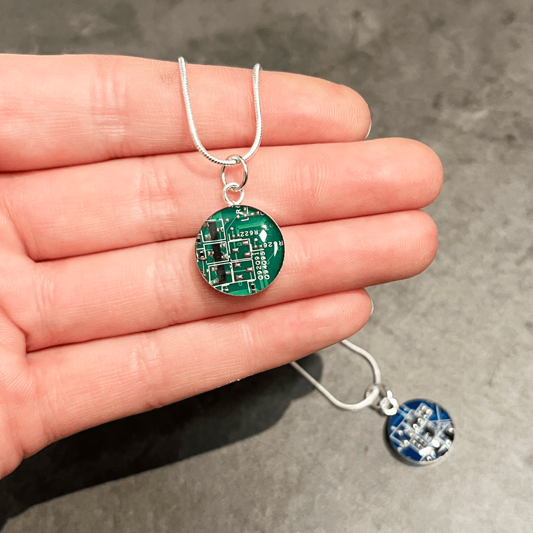 Circuit Board Necklace - Mini Size