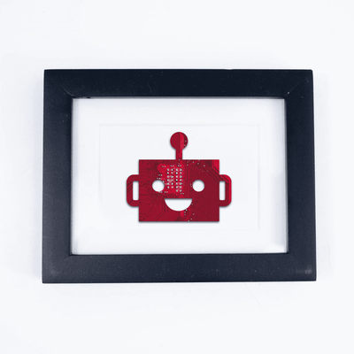 Robot Head Circuit Board Art - Mini