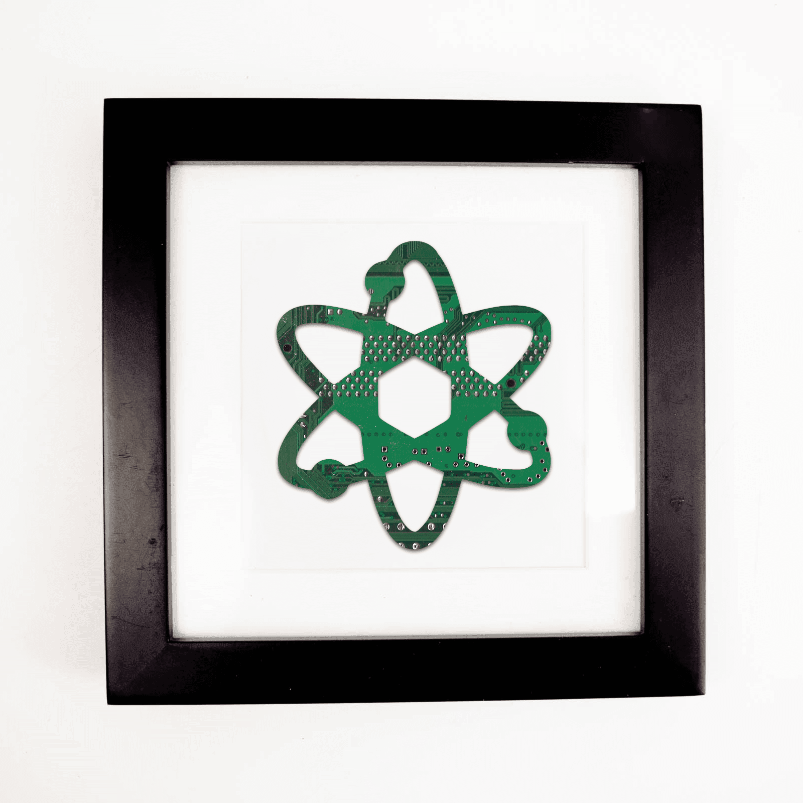 Atom Circuit Board Art - Mini Square – Because Science