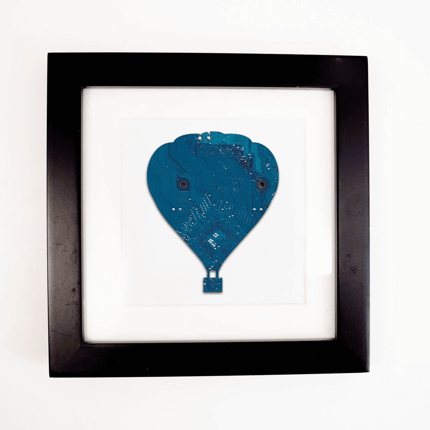 Hot Air Balloon Circuit Board Art - Mini Square