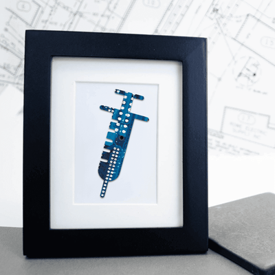 Syringe Ciruit Board Art - Mini