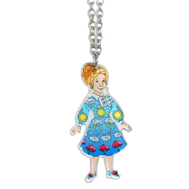 Miss Frizzle Weather Necklace