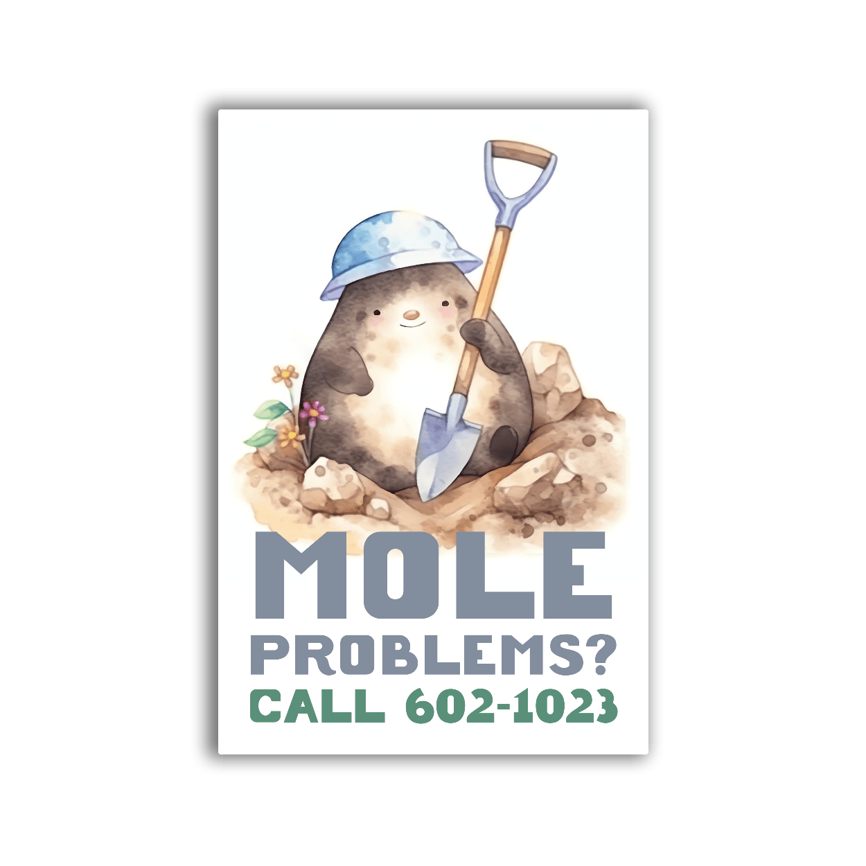 Mole Problems - 2x3 Magnet