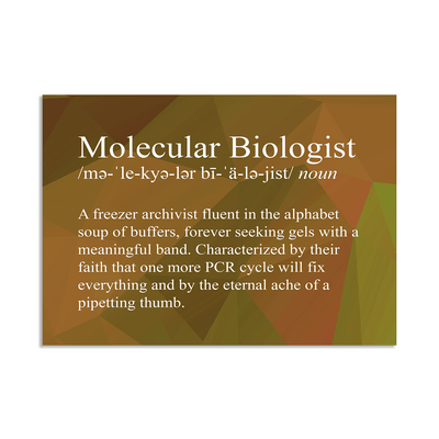 Molecular Biologist Snarky Definition - Vinyl Sticker