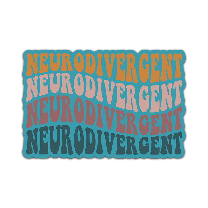 Neurodivergent Wave - Vinyl Sticker