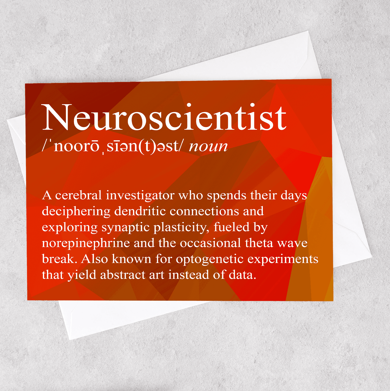 Neuroscientist Definition - Greeting Card – Because Science