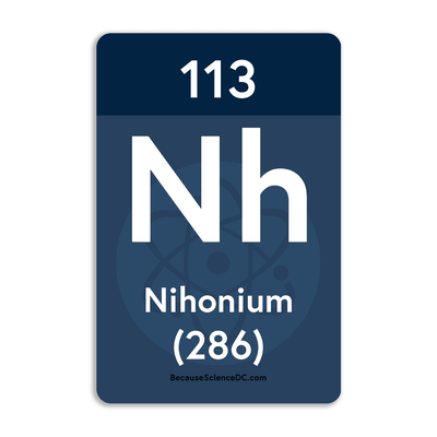 Nihonium Element - Vinyl Sticker