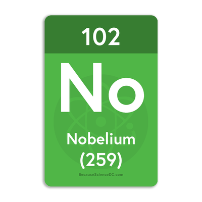 Nobelium Element - Vinyl Sticker