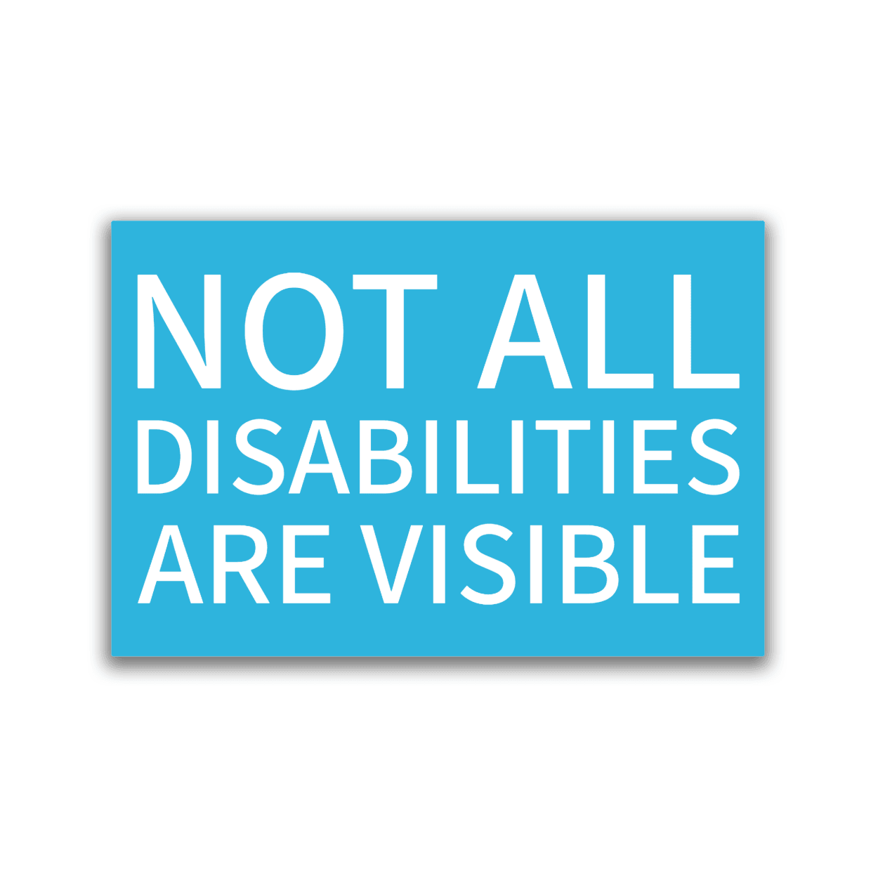 Not All Disabilities Are Visible - 2x3 Magnet