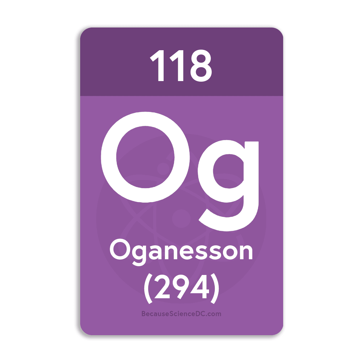 Oganesson Element - Vinyl Sticker