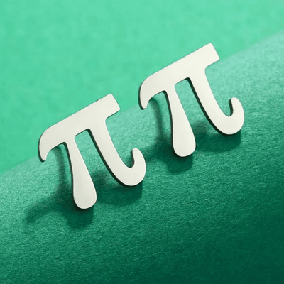 Pi Math Post Earrings