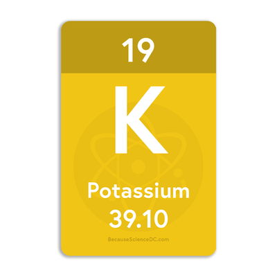 Potassium Element - Vinyl Sticker