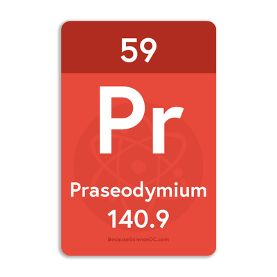 Praseodymium Element - Vinyl Sticker