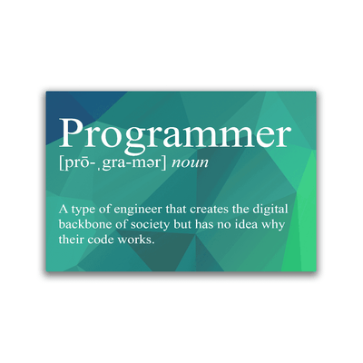 Programmer Snarky Definition - 2x3 Magnet