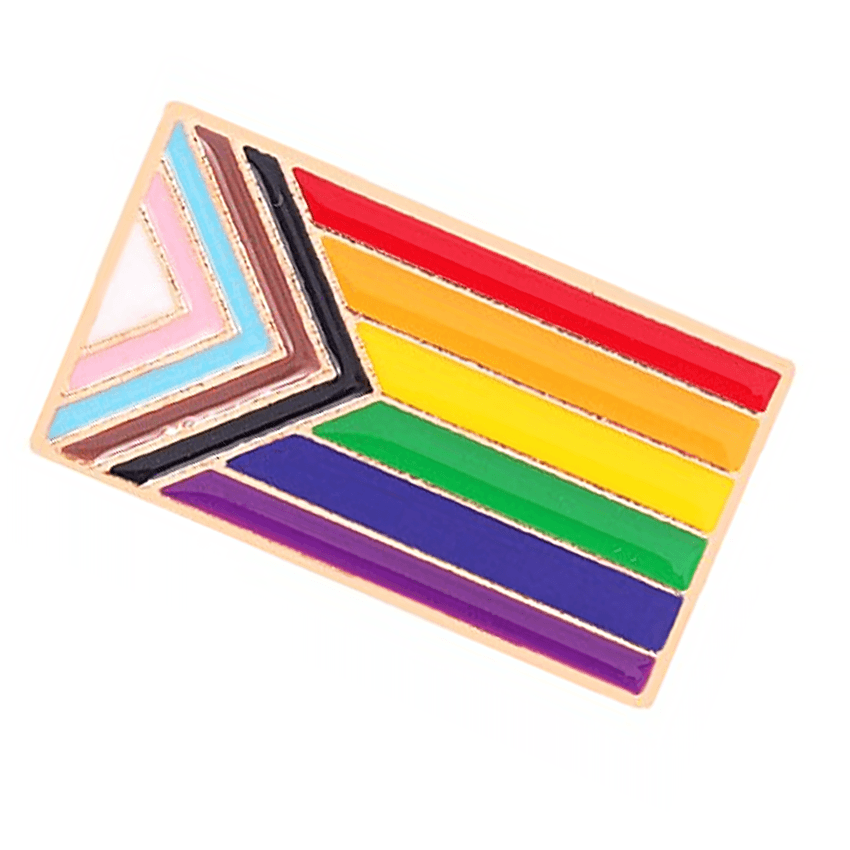 Inclusive Rainbow Pride Flag Pin