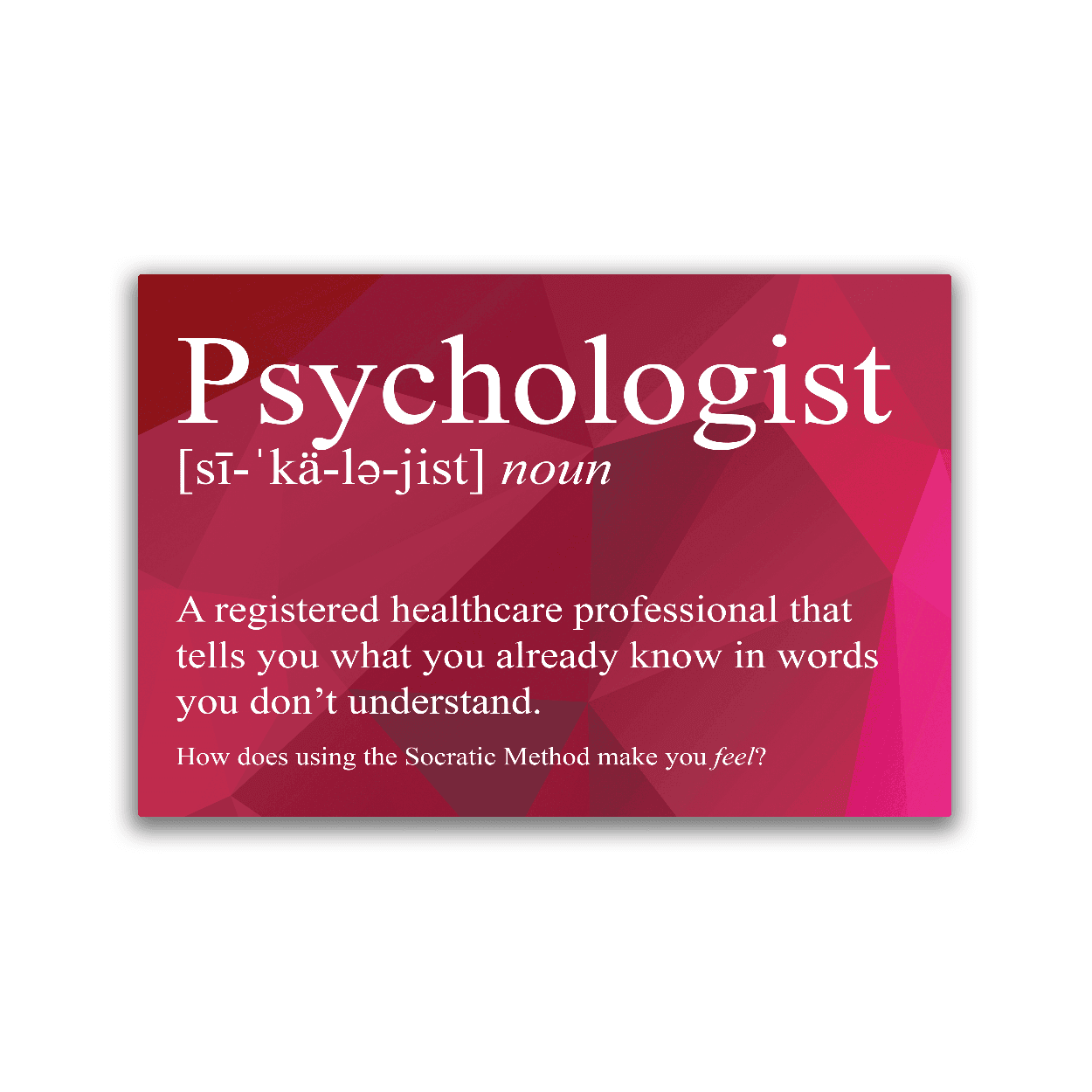 Psychologist Definition - 2x3 Magnet