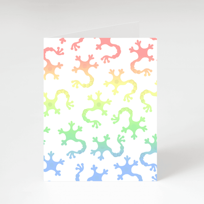 Rainbow Neuron - Greeting Card
