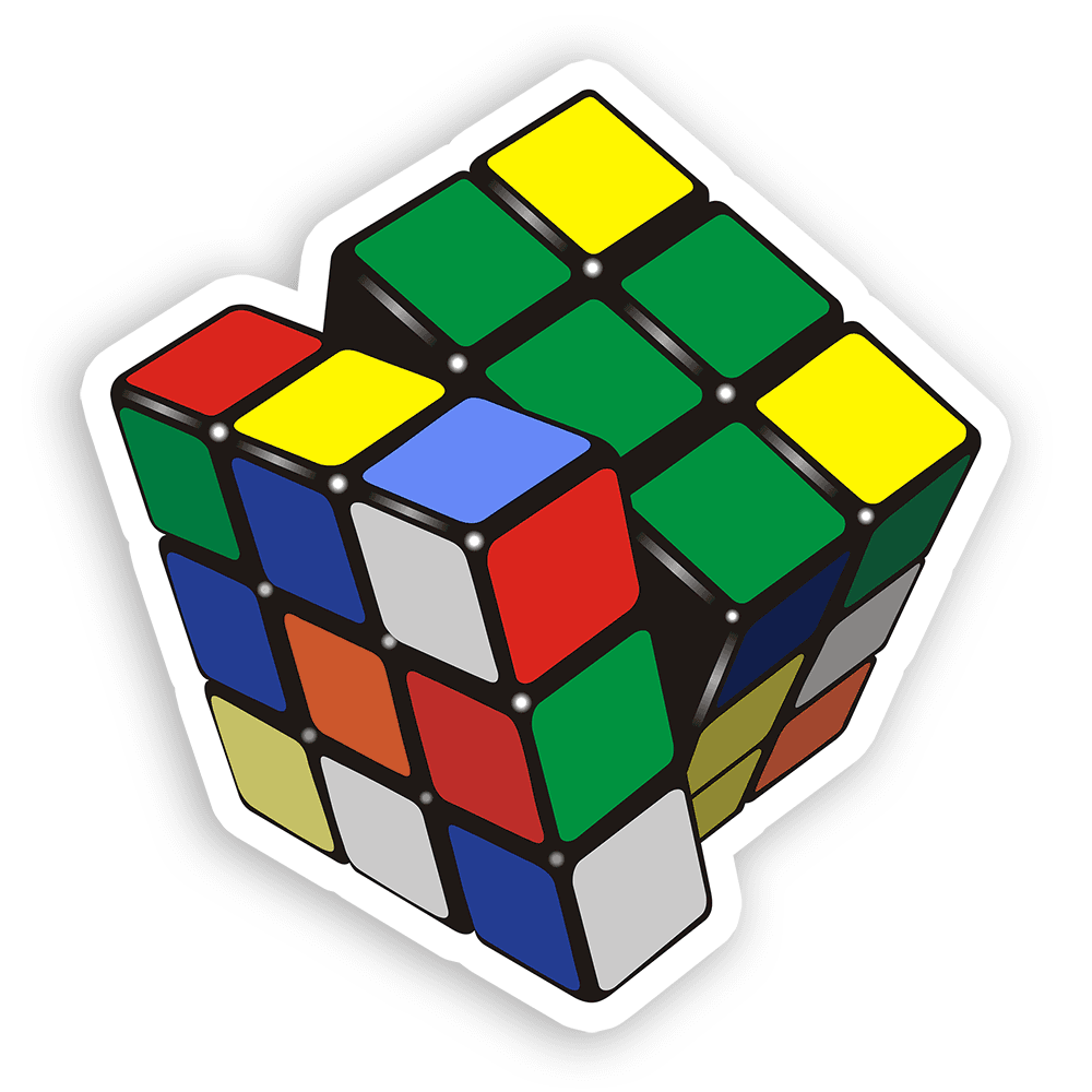 Puzzle Cube - Vinyl Sticker