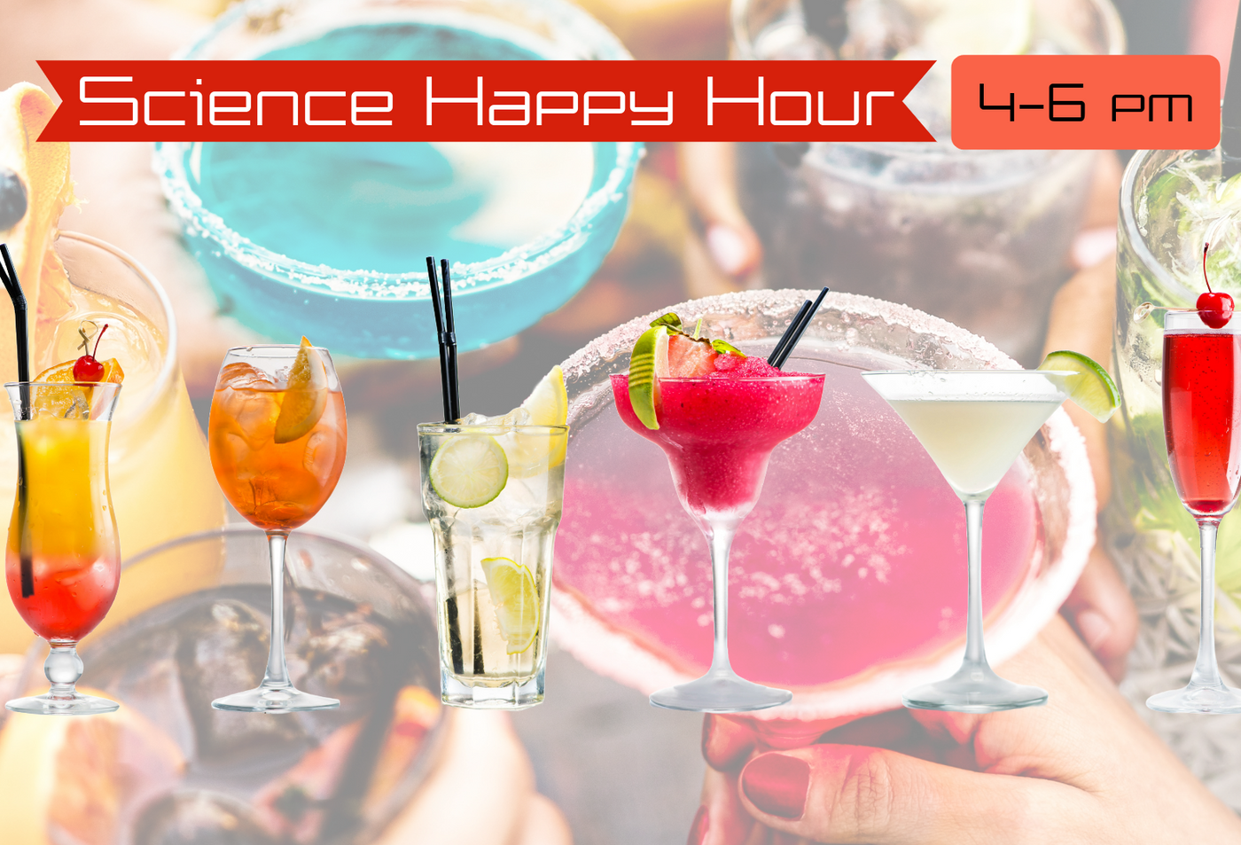 Science Happy Hour: Mocktail and Cocktail Tasting 5/10 4-6pm