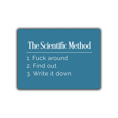 The Scientific Method Snarky Definition - 2x3 Magnet