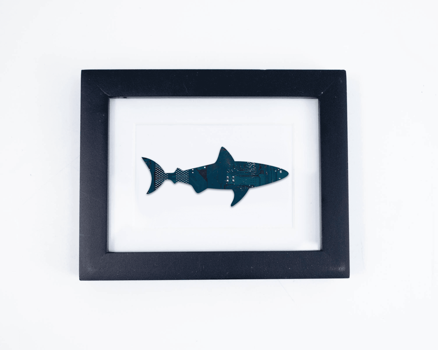 Shark Circuit Board Art - Mini